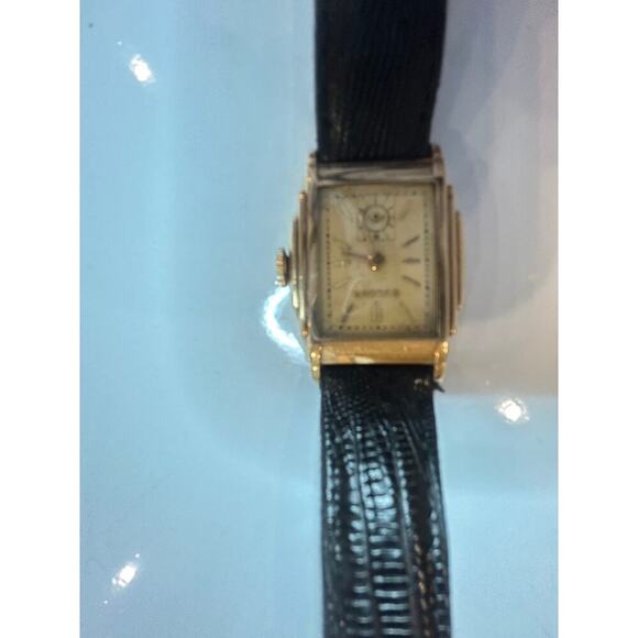 Bulova Accessories - Bulova art deco swiss power 10K rolled gold plate watch